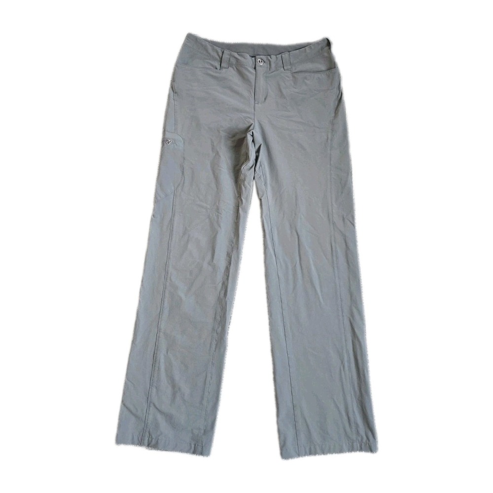 Patagonia Womans Gray Nylon Spandex Straight Leg Hiking Walking Pants 8 Gorpcore